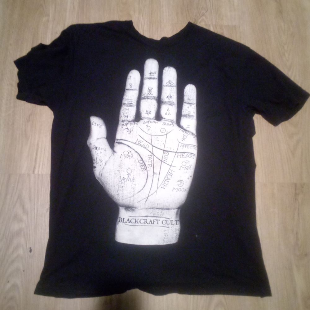 Blackcraft Cult Divination Palm Reader Black Graphic T-Shirt